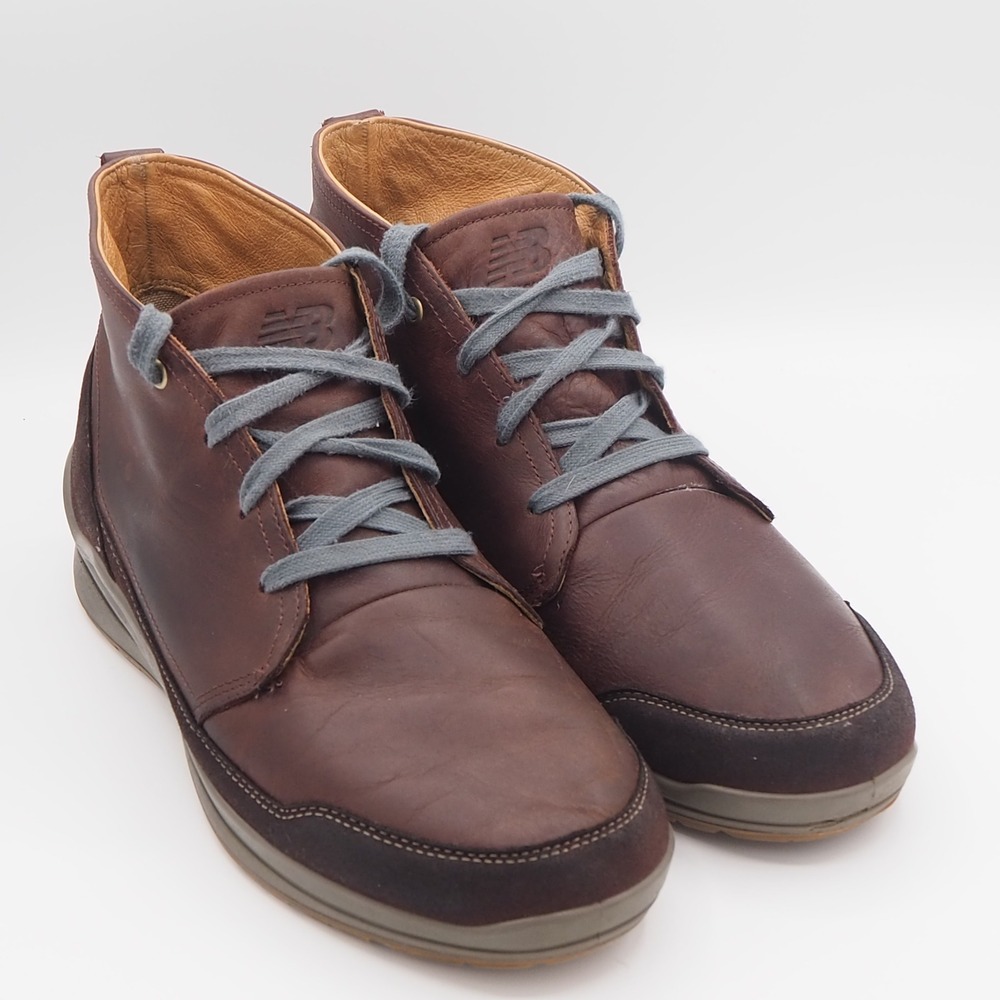 New Balance 3020 Leather Chukka Boot Mens US 13 Bitter Chocolate Brindle Leather